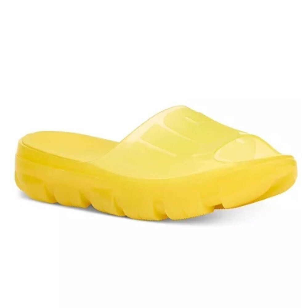 UGG Women's Jella Clear Slipper Vibrant Yellow in Size 9C